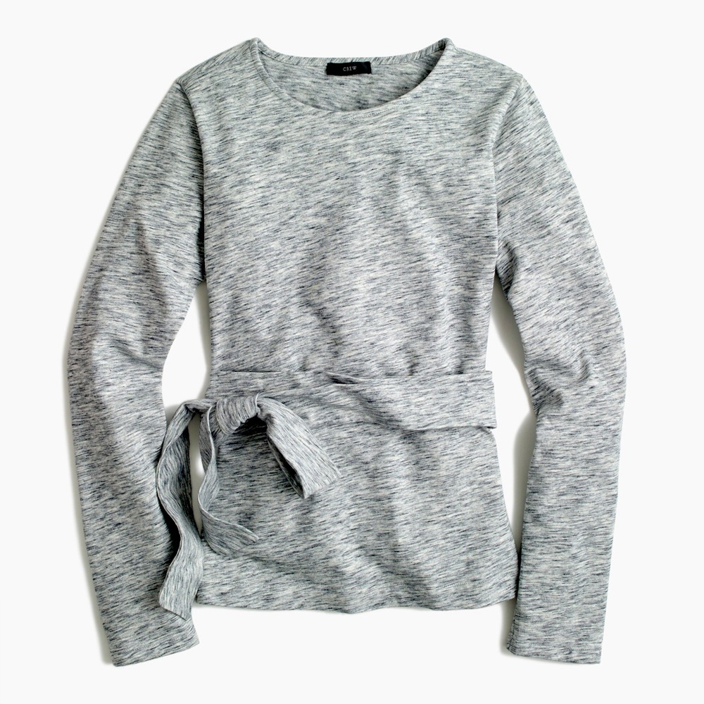 J Crew Belted Crossback Top
